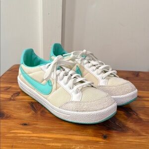 Nike Meadow White & Teal Blue Sneakers